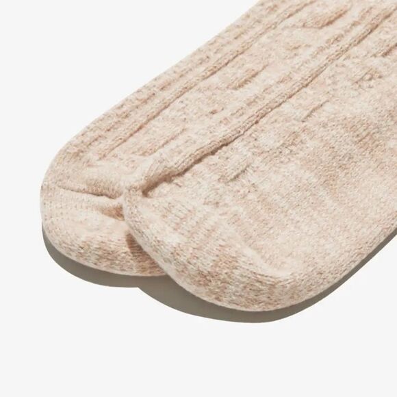 😊3/$30 SWEATER SOCKS beige NWT in package, so soft! Brand: PUDUS - Picture 3 of 10